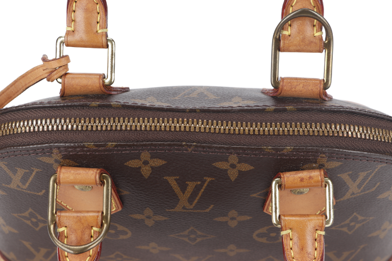 LOUIS VUITTON ALMA BB (M46990) MONOGRAM CANVAS GOLD HARDWARE WITH STRAPS, KEYS&LOCK AND DUST COVER