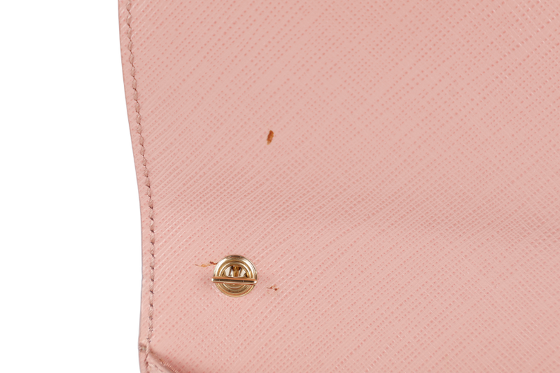 SALVATORE FERRAGAMO VARA CHAIN SHOULDER BAG PINK LEATHER GOLD HARDWARE NO DUST COVER