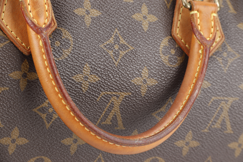 LOUIS VUITTON M41522 SPEEDY 40 MONOGRAM CANVAS GOLD HARDWARE WITH 1 KEY AND PADLOCK WITH DUST COVER