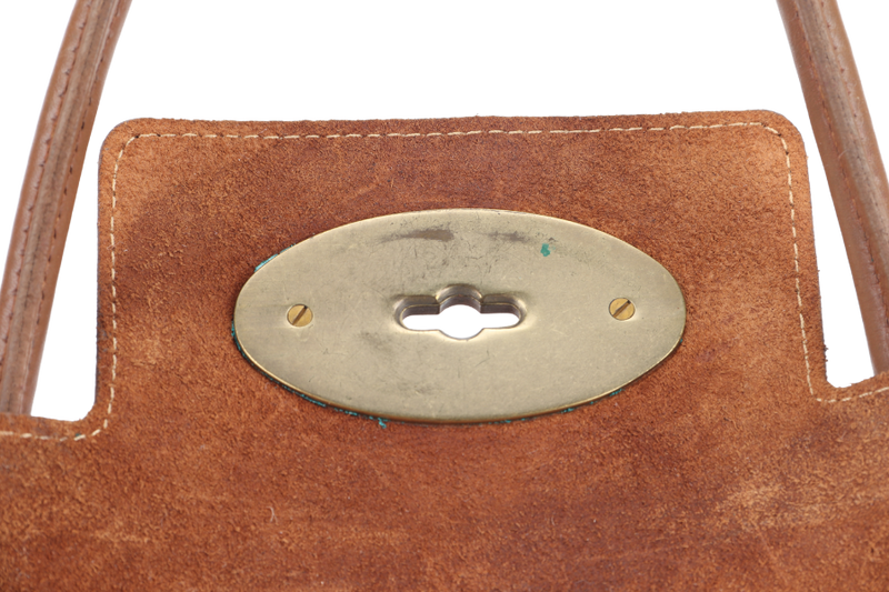 MULBERRY BAYSWATER TOTE BAG BROWN LEATHER GOLD HARDWARE WITH DUST COVER