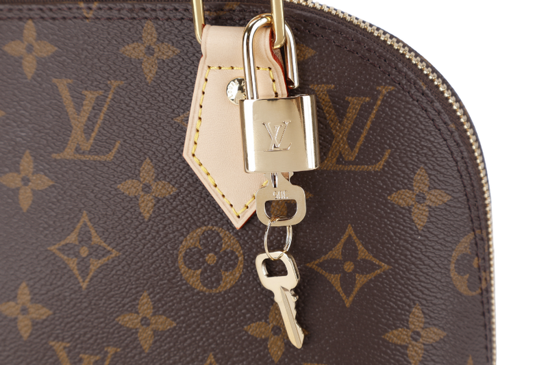 LOUIS VUITTON M46990 MONOGRAM ALMA BB WITH DUST COVER AND BOX