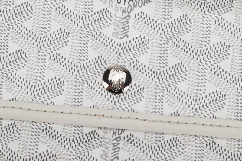 GOYARD SAINT LOUIS PM WHITE WITH DUST COVER