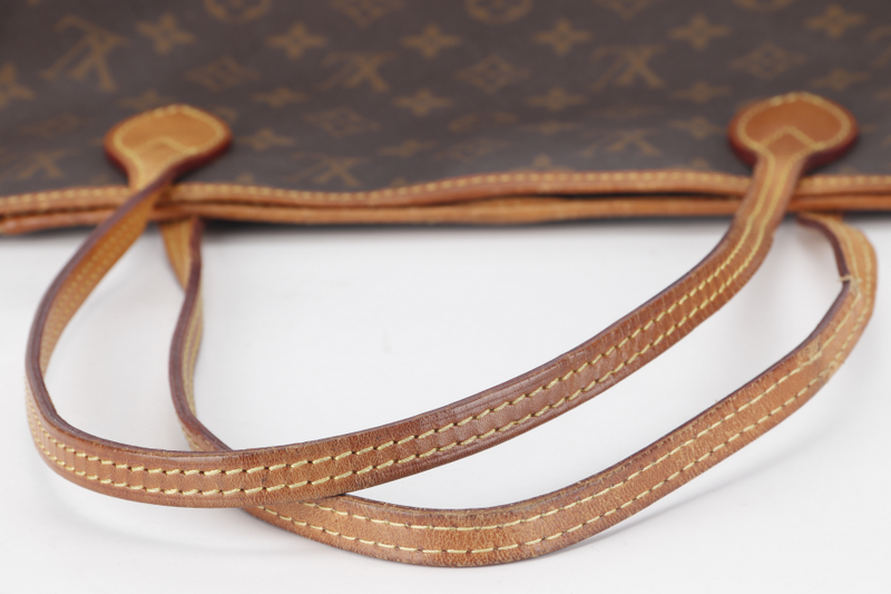 LOUIS VUITTON NEVERFULL MM (M40156) BROWN CANVAS MONOGRAM GOLD HARDWARE NO DUST COVER