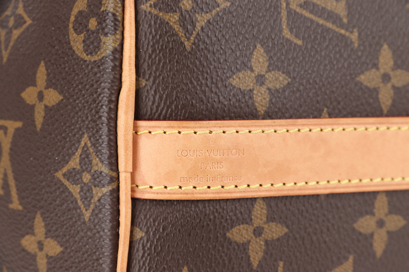 LOUIS VUITTON M46997 SPEEDY BANDOULIERE 25 MONOGRAM COATED CANVAS GOLD HARDWARE WITH PADLOCK AND KEYS NO DUST COVER
