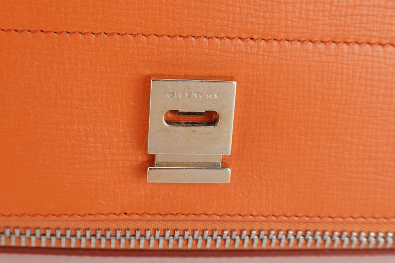 GIVENCHY PANDORA BOX BAG ORANGE LEATHER GOLD HARDWARE NO DUST COVER