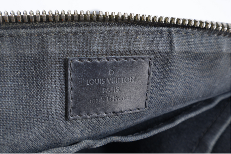 LOUIS VUITTON N41211 MICK PM DAMIER GRAPHITE CANVAS MESSENGER BAG SILVER HARDWARE NO DUST COVER