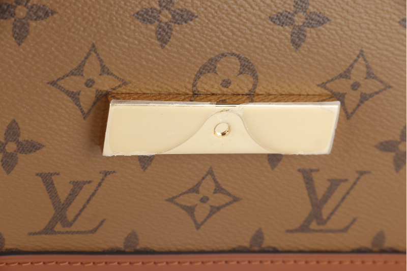 LOUIS VUITTON DAUPHINE MM(M45958) MONOGRAM REVERSE WITH STRAPS, STRAP, CHAIN, DUST COVER AND BOX