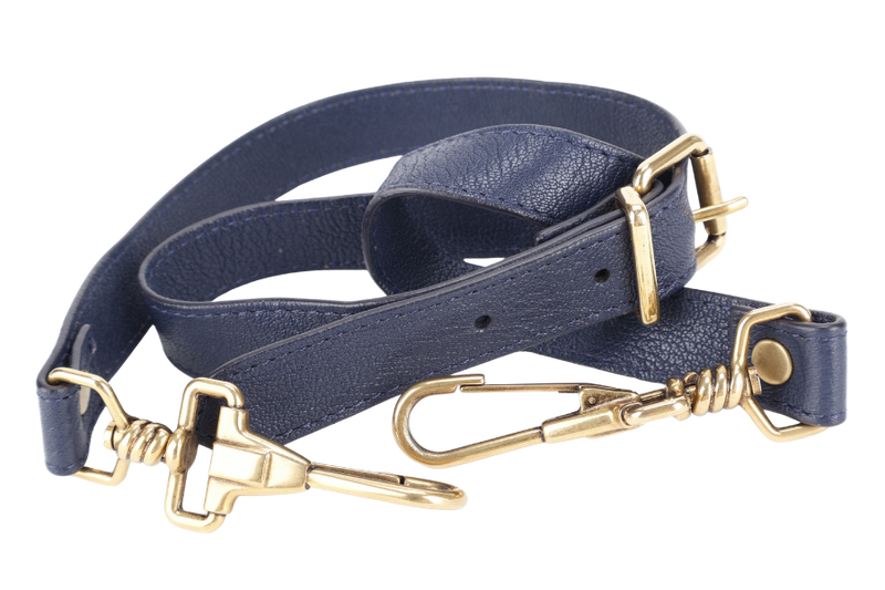 PROENZA SCHOULER PS 1 MEDIUM NAVY BLUE GOLD HARDWARE WITH STRAPS AND DUST COVER