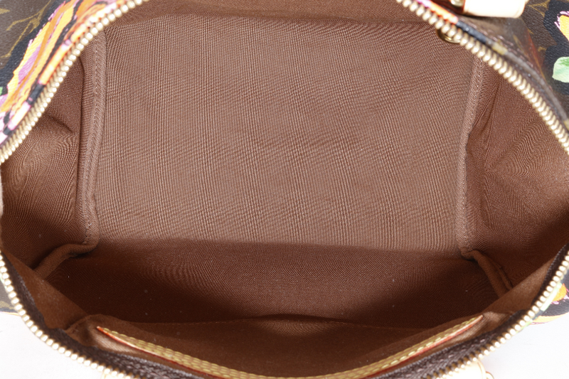 LOUIS VUITTON SPEEDY 30 STEPHEN SPROUSE GOLD HARDWARE WITH KEYS & LOCK AND DUST COVER