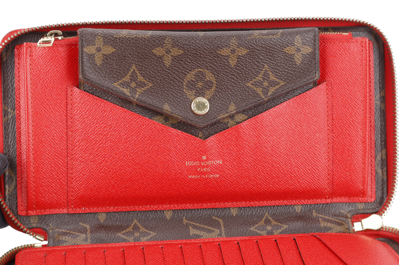 LOUIS VUITTON DAILY ORGANIZER MONOGRAM x ROUGE WALLET MONOGRAM CANVAS GOLD HARDWARE WITH DUST COVER AND BOX