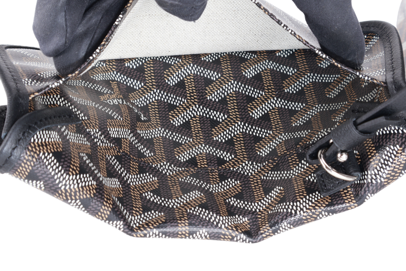 GOYARD SAINT LOUIS PM BAG BLACK COLOR WITH DUST COVER
