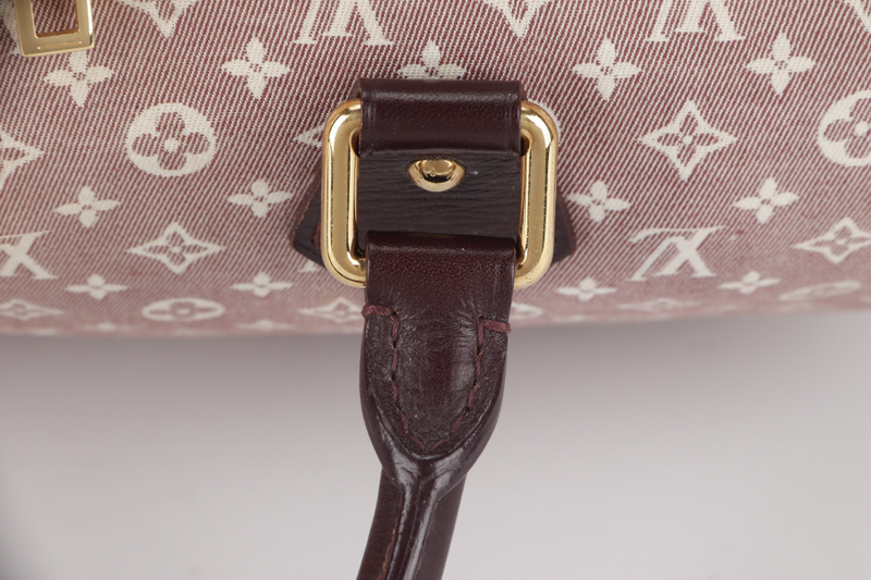 LOUIS VUITTON SPEEDY BANDOULIERE 30 (MB3173) MINI LIN MONOGRAM CANVAS GOLD HARDWARE WITH SLING