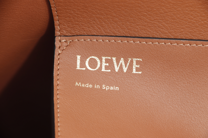 LOEWE TOTE BROWN ANAGRAM SUEDE NO DUST COVER