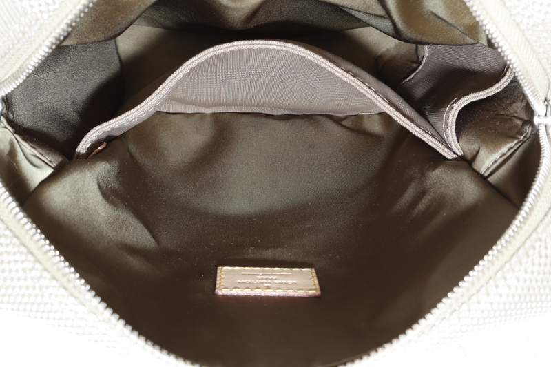 LOUIS VUITTON CITADIN PM MESSENGER TERRE DAMIER GEANT CANVAS SILVER HARDWARE WITH DUST COVER