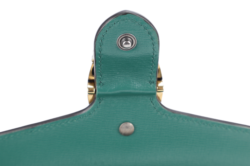 GUCCI 401231 1147 GREEN SERPENTI BUCKLE, WITH DUST COVER & BOX