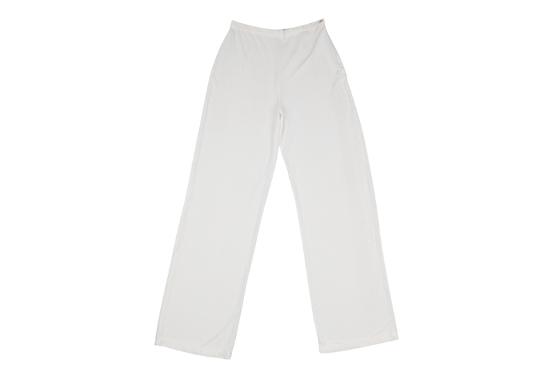 EMPORIOR ARMANI LONG WHITE PANTS SIZE 42