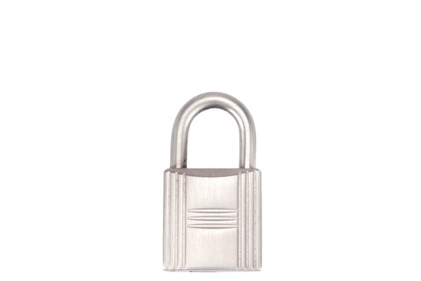 HERMES BRUSHED SILVER LOCK (Ref.120) NO KEY