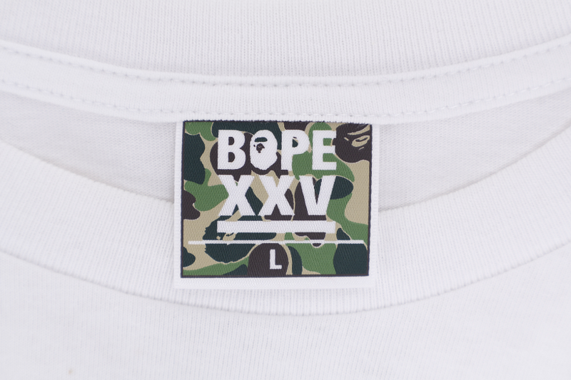BAPE XXV BOX LOGO WHITE TEE L SIZE