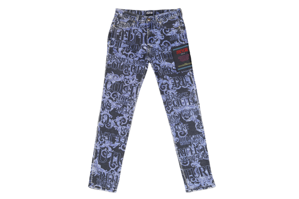 VERSACE JEANS COUTURE MOTIF BLUE LADY JEANS SIZE 28