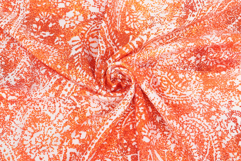 HERMES SILK SCARF INDIAN DUST ORANGE WITH BOX