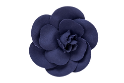 Chanel Camellia Brooch Blue Color Canvas, no Box