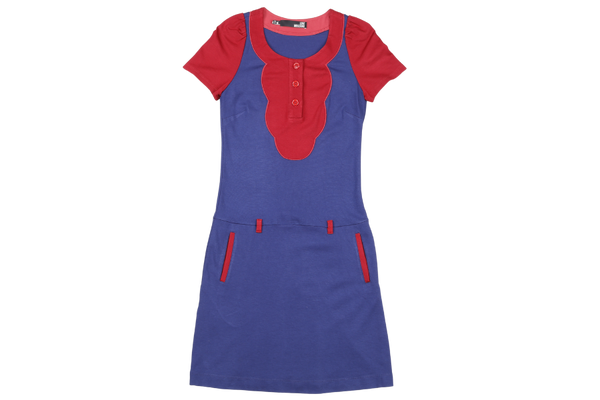 LOVE MOSCHINO BLUE RED DRESS