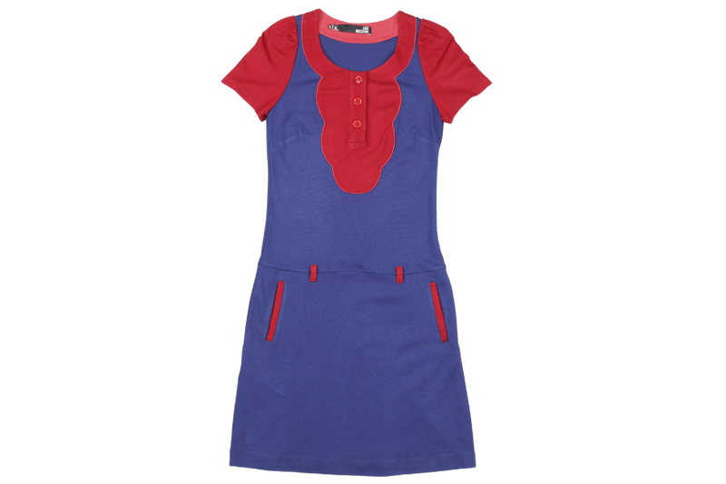 LOVE MOSCHINO BLUE RED DRESS