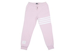 THOM BROWNE WOMEN'S PINK CLASSIC LOOPBACK4-BAR SWEAPANTS SIZE 38