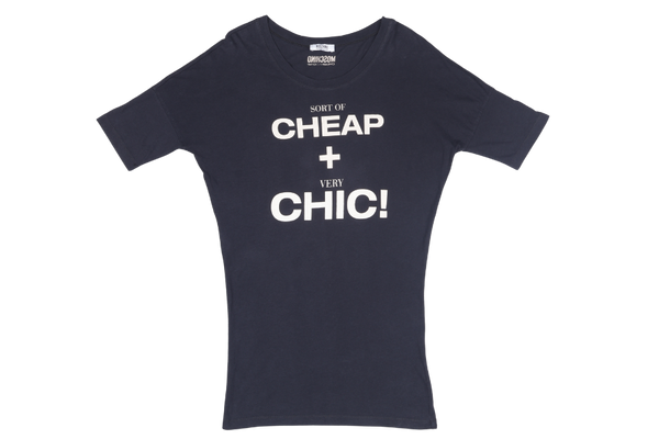 MOSCHINO CHEAP AND CHIC DARK BLUE T-SHIRT