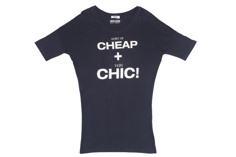 MOSCHINO CHEAP AND CHIC DARK BLUE T-SHIRT
