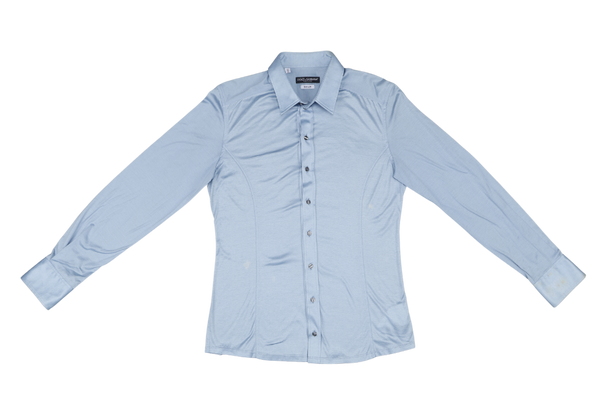 DOLCE &VGABBANA LONG SLEEVE GREY BUTTON SHIRT SIZE 15/40