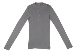 DOLCE & GABBANA GREY LONG SLEEVE T-SHIRT 46