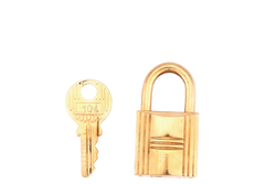 HERMES GOLD LOCK WITH 1 KEY (Ref.104) NO BOX
