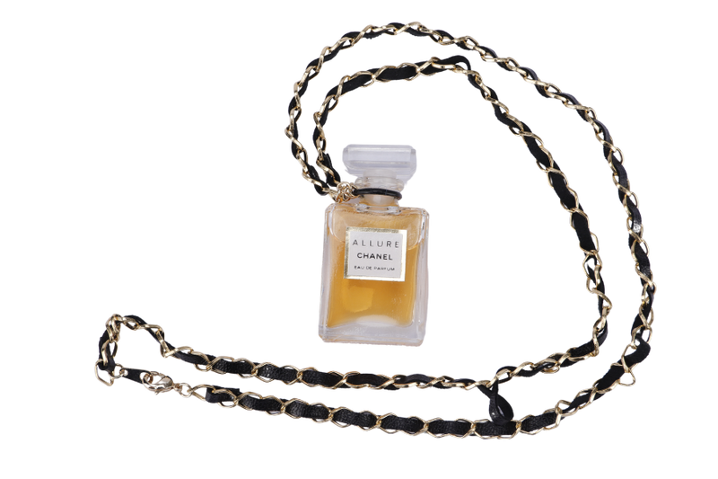 Chanel Perfume Pendant _ALLURE_ Necklace GHW W30cm No Dust Cover