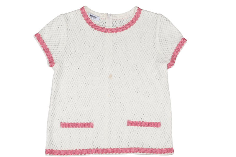 MOSCHINO CHEAP AND CHIC WHITE KNITTED BLOUSE