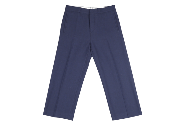 ACNE STUDIOS BLUE COLOR POLYSTER LONG PANTS SIZE 46