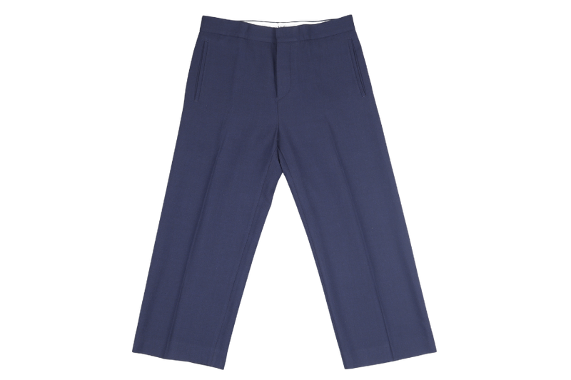 ACNE STUDIOS BLUE COLOR POLYSTER LONG PANTS SIZE 46