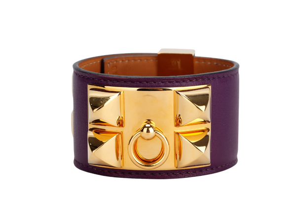 Hermes CDC Cassis Purple Color, Gold Hardware, Stamp P