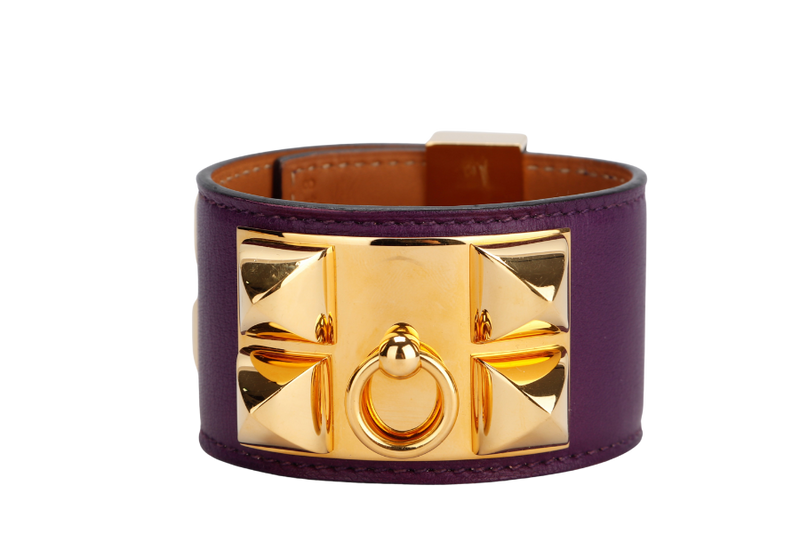 Hermes CDC Cassis Purple Color, Gold Hardware, Stamp P