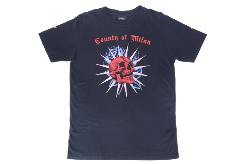 MARCELO BURLON RED SKULL BLACK SIZE S