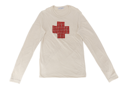 DOLCE & GABBANA CROSS RED BIDDING T-SHIRT 50