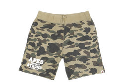A BATHING APE BAPE 1ST CAMO ATS SWEAT SHORTS GREEN MENS SIZE XL