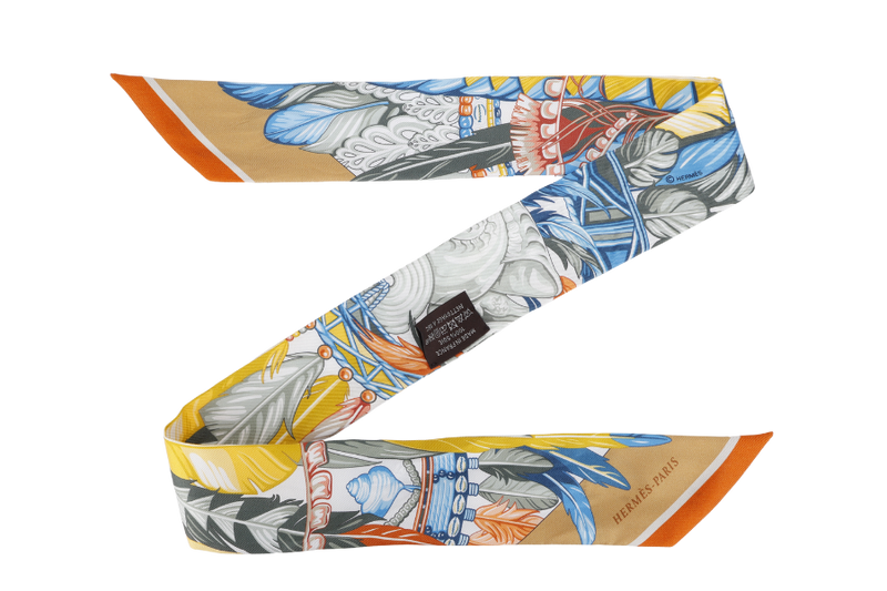 HERMES 1920 DANSE PACIFIQUE BLUE TWILLY