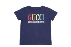 GUCCI LA MAISON DE LAMOUR KIDS T SHIRT DARK BLUE