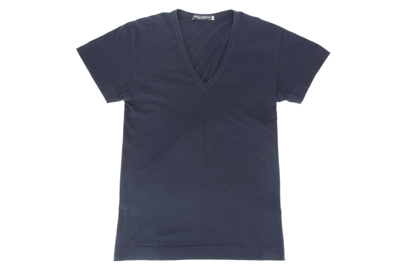 DOLCE & GABBANA BLACK COTTON T-SHIRT 48
