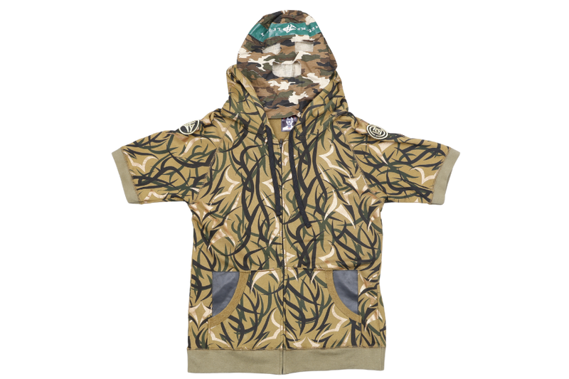 CLOT ALIENEGRA CAMO SHORT SLEEVE PARKA SIZE M