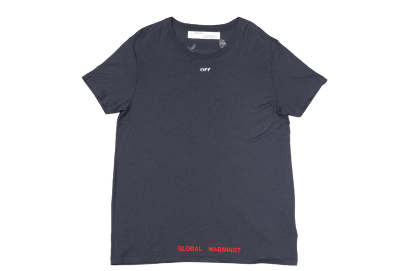 OFF WHITE GLOBAL WARMING T SHIRT MAIN LABEL