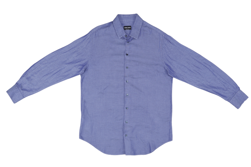 GIORGIO ARMANI BLUE SHIRTS 41/16