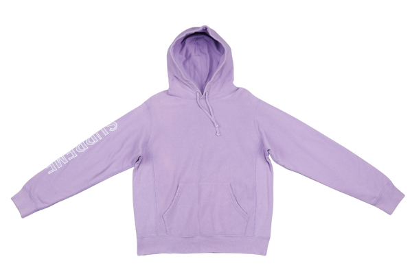 SUPREME LIGHT PURPLE HOODIE SIZE S
