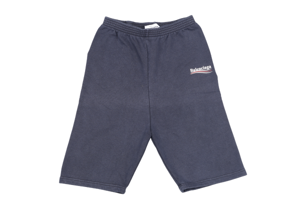 BALENCIAGA BLACK JOGGER SHORT PANTS POLITICAL SIZE US 8